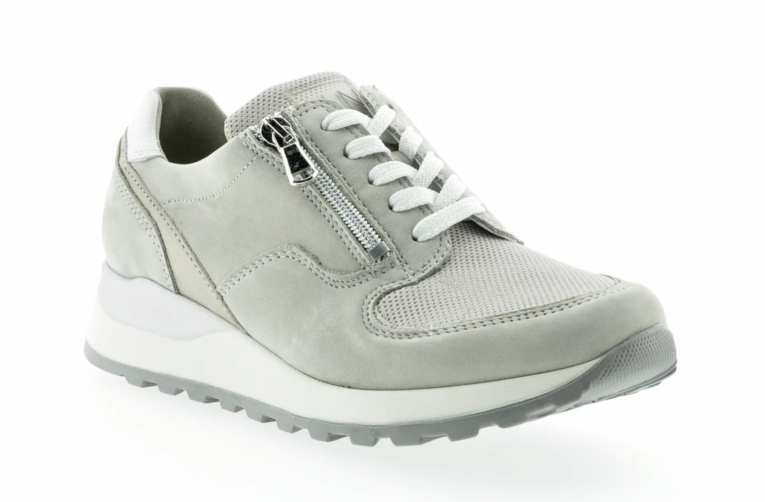 Waldlaufer - Hiroko - Leather/Synthetic upper - Grey /silver /white