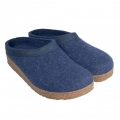 Haflinger Grizzly Torben Wool Felt Slipper - Jeans (713001)