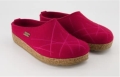 Haflinger Grizzly Mikado Wool slippers - Port Red (741040)